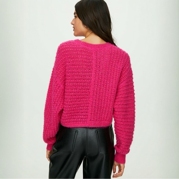 WILFRED FREE • Fortune Sweater in Electron Fuschia - Picture 2 of 10